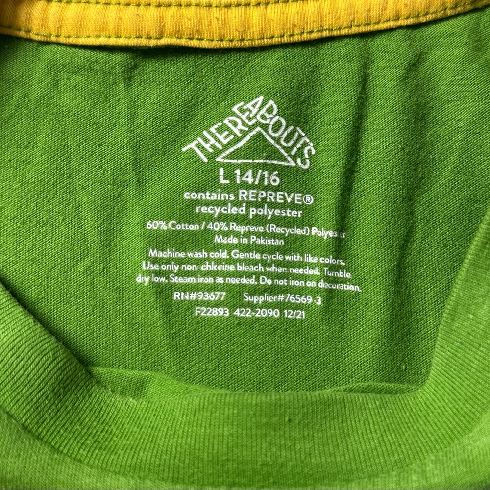 Green Youth Surf Tee with Los Angeles Print L(14-16) - Picture 4 of 10